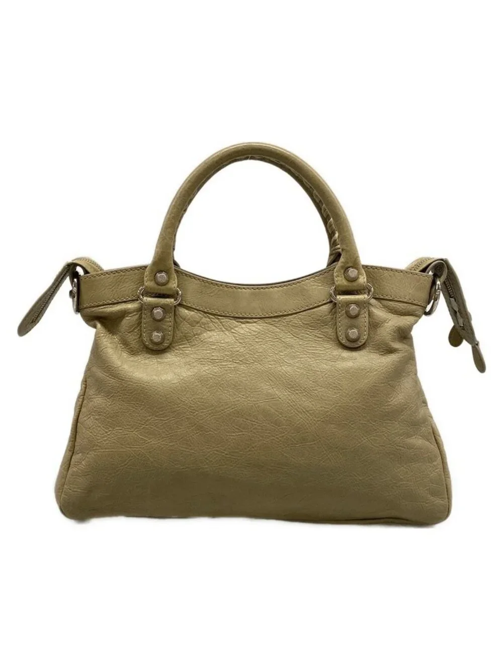 Balenciaga Handbag the Giant Town Beige Leather